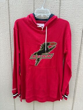 Red 'Burn' Graphic Hoodie S